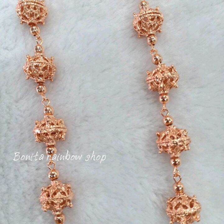 เครื่องประดับชุดไทย-ชุดเซ็ท-7-ชิ้น-พร้อมสร้อยสังวาลย์-สีนาค
