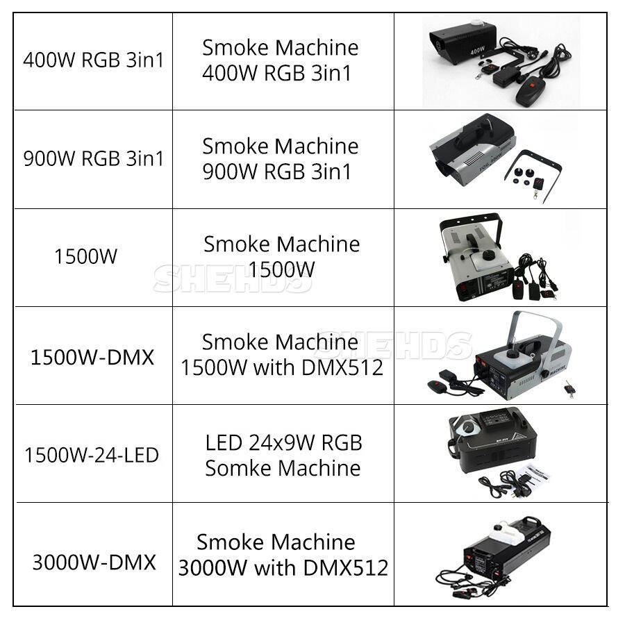 1500W LED Fog Machine 24X9W RGB Color LEDs e Machine Fogger Hazer