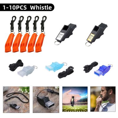 1-10pcs Outdoors High Decibel Whistle Portable Whistle for Referee Training Football Basketball Sports Whistles Survival Whistle Survival kits