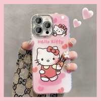 เคสโทรศัพท์ซิลิโคนนิ่มลาย Hello Kitty เคสโทรศัพท์มือถือสำหรับ iPhone 14 Pro Max 13 Pro Max ฝาหลังโทรศัพท์สำหรับ iPhone 12 Pro Max 11