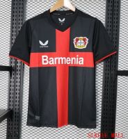 เสื้อเจอร์ซีย์สีดำผู้ชายจาก Leverkusen 23-24เสื้อแข่งฟุตบอลคุณภาพแบบไทย