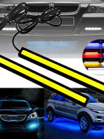 Cob LED UNIVERSAL ไฟวิ่งกลางวันรถ LED Strip Light ไฟภายนอก Auto Waterproof รถจัดแต่งทรงผมโคมไฟ Auto Accessories