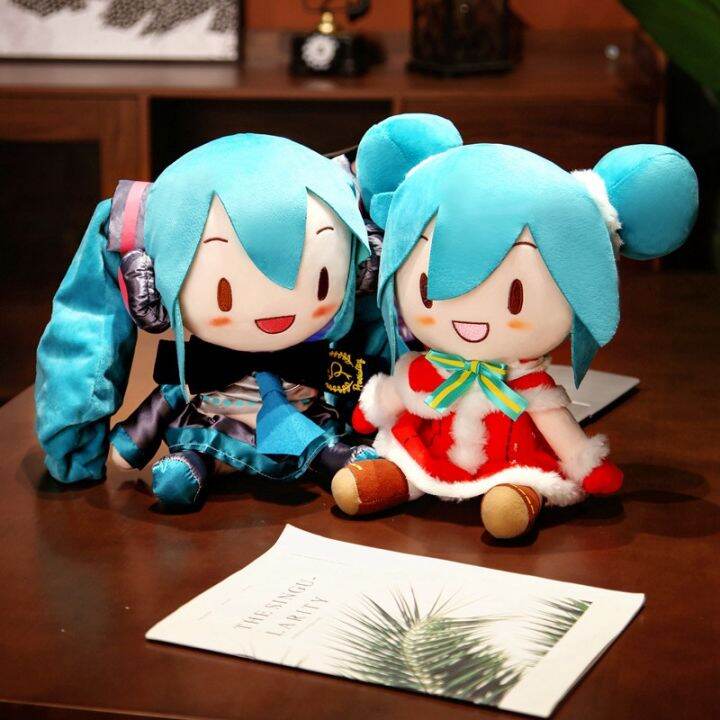 32cm Cute Hatsune Miku Plush Toy Cartoon Hatsune Miku Doll Dressed Up ...