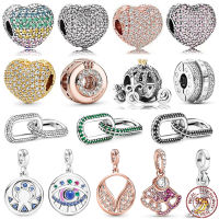 925 Sterling Silver Sparkling Heart Collection Charm Beads fit Original celets DIY Charming Womens Exquisite Gifts