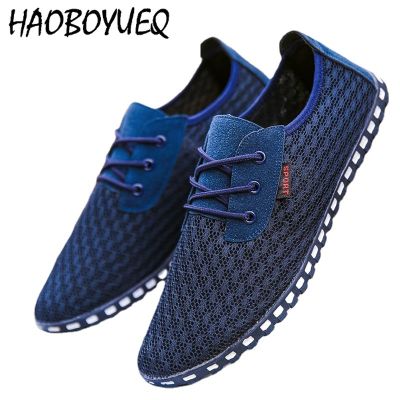 Men Summer Casual Shoes Mesh Lightweight Sneakers Outdoor Breathable Slip-on Loafers Walking Shoe Zapatillas Hombre