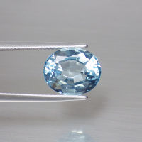 พลอย โทพาส ธรรมชาติ แท้ ( Natural Sky Blue Topaz ) หนัก 6.39 กะรัต