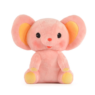 [COD] ของเล่นตุ๊กตาสัตว์การ์ตูนรุ่นใหม่ ตุ๊กตาช้างสีชมพูน่ารักหมอนกอดของขวัญเด็ก