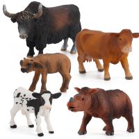 [COD] Childrens scientific cognition wild animal yak model solid decoration buffalo static hand-made