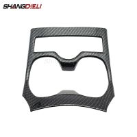 1Pc ABS Carbon Fiber Water Cup Holder Cover Panel Trim Sticker Auto Styling For NISSAN X-Trail T32 Rogue 2014-2019