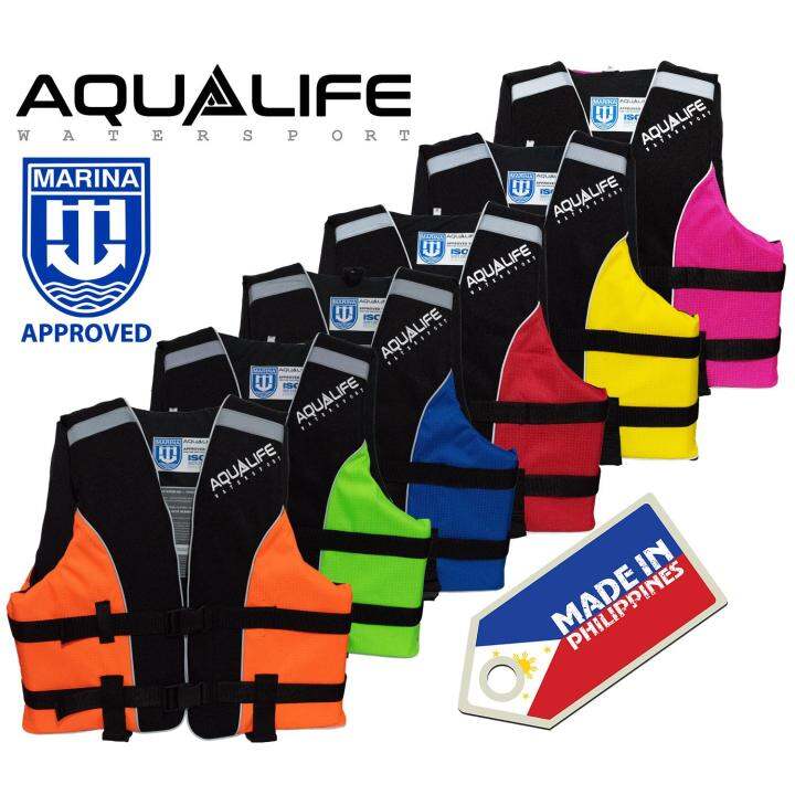 Life Vest AQUALIFE Life Jacket Marina Approved Stabil PFD lifevest