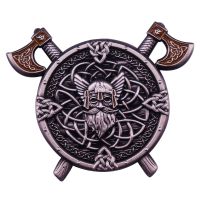 Viking Norse Mythology Odin Runes Enamel Pin Warrior Tactical Morale Brooch Badge