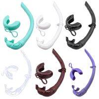 【hot】♠ Silicone Snorkel Tube with Storage Men Roll Up Underwater Wet Breathing Snorkeling