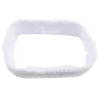 Sports Protective Sweatband Tennis Athlete Elastic Head Band White