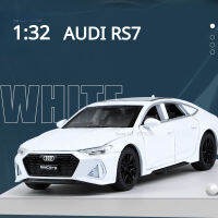 1:32 Audi RS7 Alloy Diecast ของเล่นรถจำลองยานพาหนะพวงมาลัยเสียงและแสงสะสมสำหรับเด็ก Gift