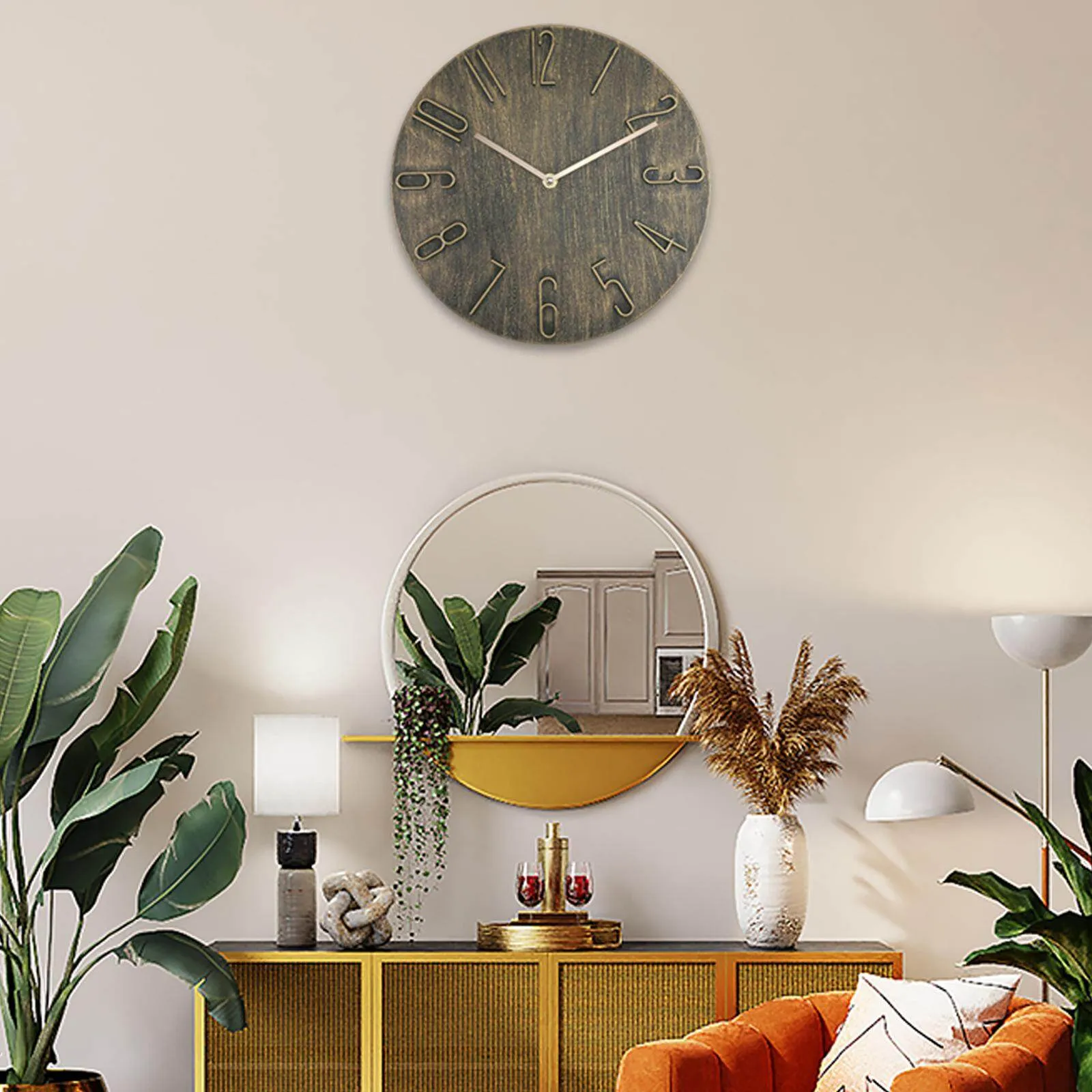 Amazon is a popular seller, simple and creative wall clock, Nordic style wall  clock, decorative living room, study, bedroom and other simple and  atmospheric silent wall clock | Lazada PH