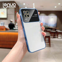 Lenuo เคสป้องกันฟิล์มเลนส์แบบใสใหม่หรูหราสำหรับ Realme 8 Pro 5i 6i TPU นิ่มฝาหลังเคสกันกระแทกแบบชุบ