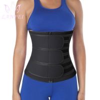 LANFEI สายรัดการบีบอัดเอว Trainers เข็มขัดสำหรับสตรี Slimming ซาวน่าลดน้ำหนัก Neoprene Body Shaper Corset ร้อนเหงื่อ FAT Burn