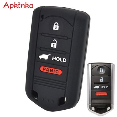 ✶ APKTNKA Silicone Car Key Case For Acura ILX RDX ZDX TL 2009-2015 Cover Keyless Remote Fob Shell Jacket Sleeve Protector