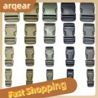 ARQEAR529453หัวเข็มขัดแบบปลดออกด้านข้างพลาสติก1/2ชิ้นเส้นผ่านศูนย์กลางด้านใน20/25/38/ 50มม. ชิ้นส่วนกระเป๋าสำหรับเดินทาง3สีหัวเข็มขัดโค้งเครื่องมือกลางแจ้ง