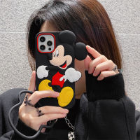 3D การ์ตูนเคสโทรศัพท์เมาส์น่ารักสำหรับ iPhone 14 PRO MAX 14 PLUS 13 PRO MAX 13 PRO iPhone 13 12 11 PRO MAX XS MAX XS XR เคสซิลิโคน