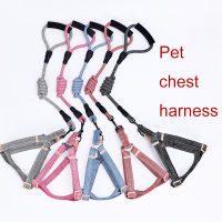 Dog Harness and Leash Set Summer Chihuahua Fashion Harness for Small Dog Adjustable Walking Puppy Accessories Collar Chest S