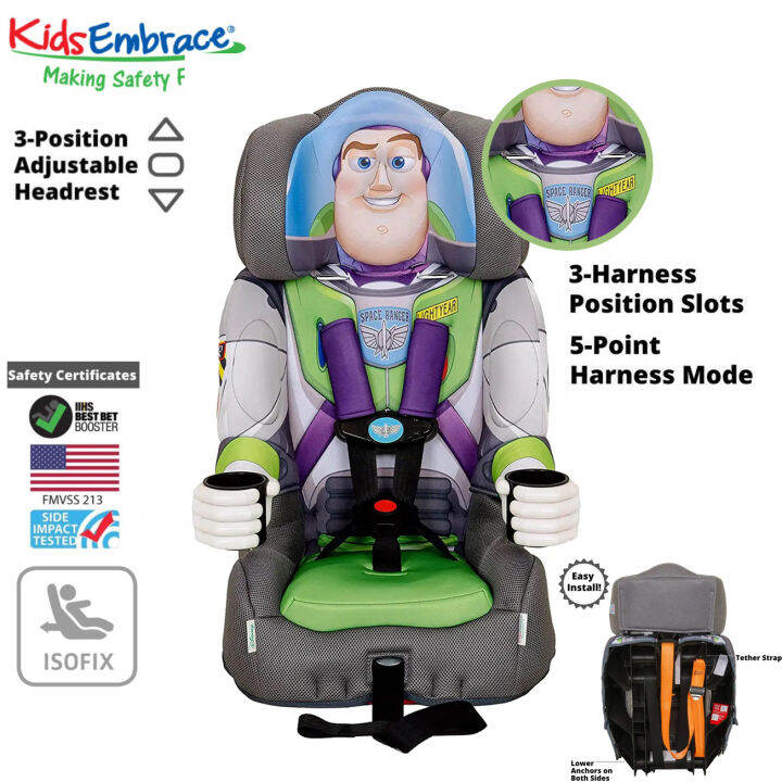 คาร์ซีทสำหรับเด็กโต-ลาย-buzz-lightyear-ใช้ได้ตั้งแต่-2-ขวบถึง-8-ขวบ-kidsembrace-nickelodeonbuzz-lightyear-booster-car-se