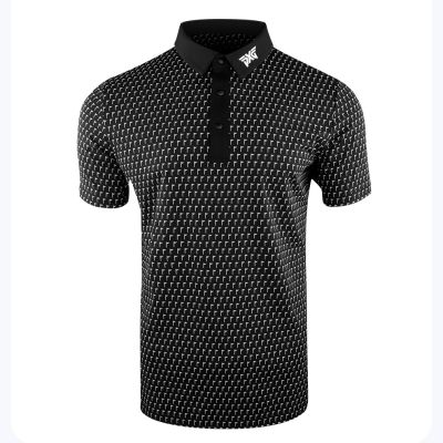 Customized golf clothing mens short-sleeved T-shirt POLO shirt sports casual fashion summer breathable sweat-wicking quick-drying golf