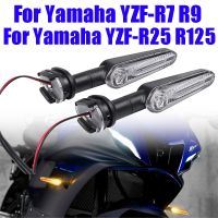 Ha สำหรับ YAMAHA YZF R7 R25 R9ของประดับจักรยานยนต์ด้านหน้า R125สัญญาณเลี้ยว LED หลังไฟส่งสัญญาณโคมไฟกะพริบไฟกระพริบทิศทาง