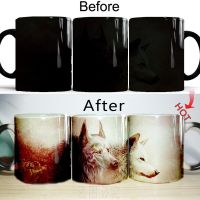 White and Black Wolf Mugs 11oz Magic Gift Mugs Creative Ceramic Mug Gift Tea Coffee Cup Man Friend Husband Birthday Gift Mugs