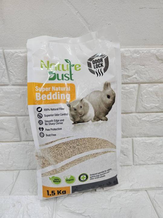 รองกรงหนูแฮมสเตอร์-1-5-kg-nature-dust-ซังข้าวโพด-รองกรง-เนเจอร์ดัส-เม็ดเล็กละเอียด-ซึมซับ-เก็บกลิ่น-ฝุ่นน้อย-แฮมสเตอร์-เม่นแคระ-รองกรงสัต