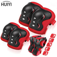 6Pcs เข่า Pad Elbow Pads สำหรับเด็กเยาวชน Guards ชุดอุปกรณ์ป้องกันสเก็ตชุดป้องกันสำหรับ Roller Skates ขี่จักรยานสเก็ตบอร์ด