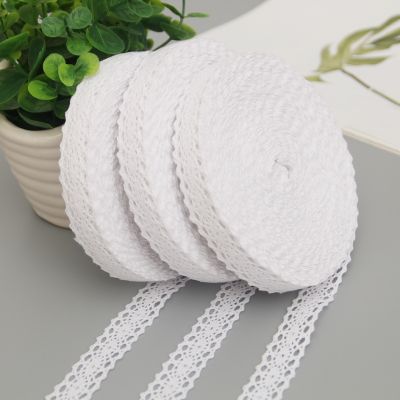 2/5/10 Yards 2cm Wide Cotton Thread Curtain Lace Decoration Accessories Diy Clothing Bleached Lace