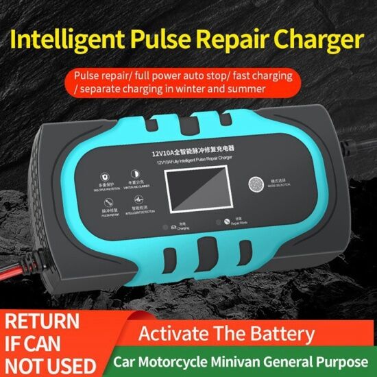 Car battery charger automobile battery charger with lcd touch screen - ảnh sản phẩm 1