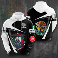 (in stock) 2022 F1 Formula One MEXICO full body printing 3D spring and autumn fleece hooded university T (free nick name and logo)