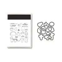 Stamp and Dies for Card Making, DIY Scrapbooking Arts Crafts Stamping Card Silicone Stamp Decoration for Gifts (5607)