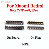 2-10x LCD Display FPC Connector On Board For Xiaomi Redmi Note8pro Note 8 7 Pro Hongmi 7pro 8Pro Note 7 8 Screen Plug Flex 40pin