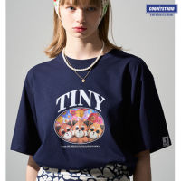 ALAND เสื้อยืด UNISEX Coquet Studio [TINY] FLOWER GARDEN LESSER IN BOOTS T-SHIRT NAVY M, L Navy