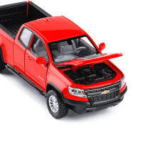 1:32 Chevrolet Colorado Transporter รุ่นโลหะผสมจำลอง Die-Cast ดึงกลับรุ่นจัดส่งฟรี F218