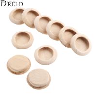 ✒ DRELD 10Pcs Wooden Concealed Furniture Handles Kitchen Cabinet Drawer Knobs Cupboard Closet Door Wood Pulls Furniture Hardware