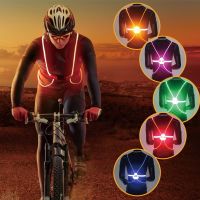 ✘ Night Running Cycling Vest Reflective LED High Visibility Evening Light Outdoor Activities Safety Bicycle Taillight RR7031