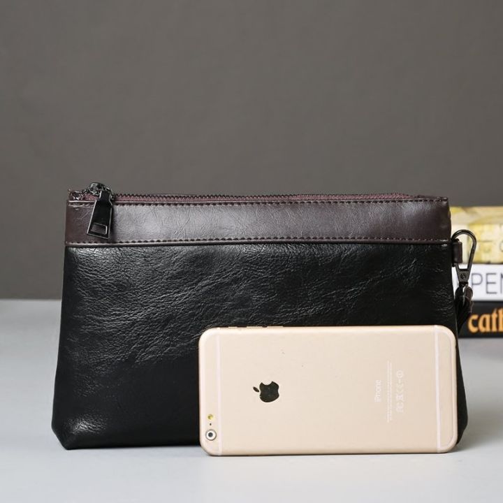 tt-business-กระเป๋าโทรศัพท์มือถือแบบพกพาสำหรับผู้ชาย-กระเป๋าลำลองกระเป๋าคล้องแขนสีตัดกันสำหรับฤดูร้อนกระเป๋าถือใหม่