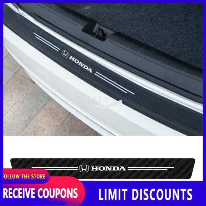 Car Carbon Fiber Trunk Protection Sticker Auto Rear Bumper Protector