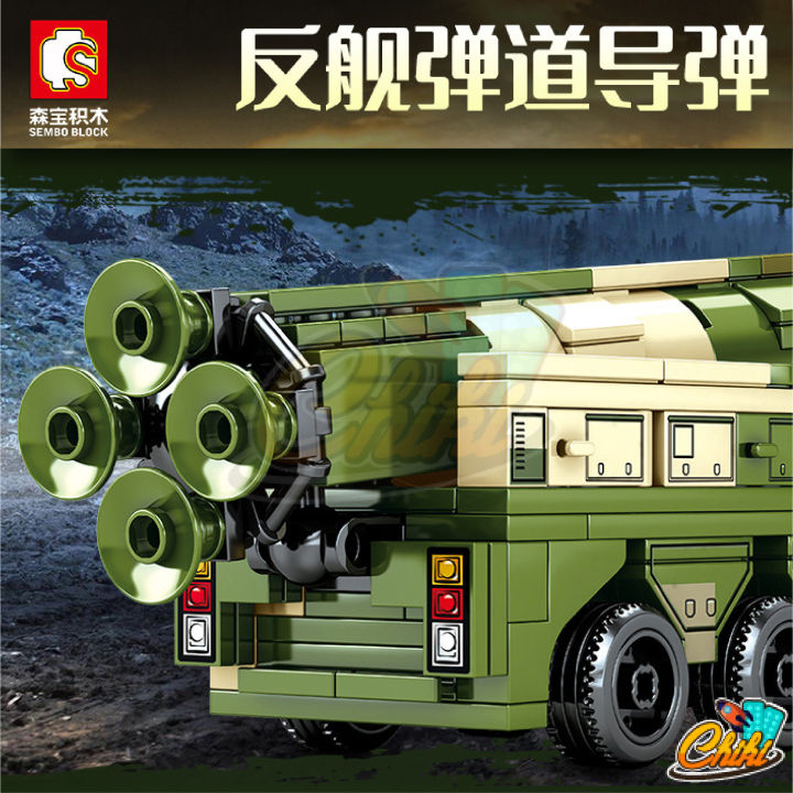 ตัวต่อ-sembo-block-รถทหาร-df21d-anti-ship-ballistic-missile-sd105596-จำนวน-406-ชิ้น