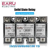 ™✤♗ SSR-10VD SSR-40VD SSR 25A 80A 100A Single Phase Solid State Relay Voltage Regulator Module Input 0-10V Output 220VAC Radiator