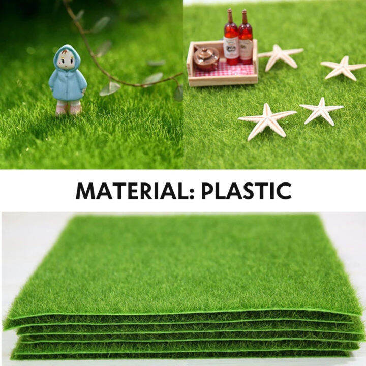 1pcs artificial grass carpet moss simulation fake green grass DIY