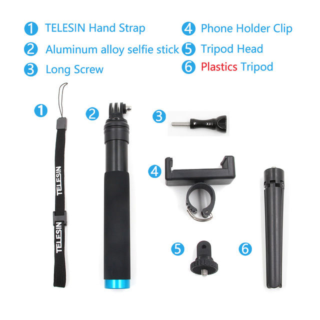 esin-6-in-1-extendable-aluminum-alloy-selfie-stick-detachable-tripod-mount-phone-holder-for-gopro-sjcam-xiaomi-yi-cameras