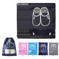 10 Pcs Travel Portable Home Dustproof Waterproof Storage Shoe Bag Drawstring Storage Organizer Reusable Storage Bag