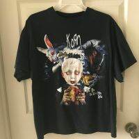 Hot sale The korn band graphic Mens 100% Cotton Round Neck Short Sleeve T-Shirt  Adult clothes