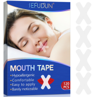 120Pcs Sleep Strip Mouth เทปสำหรับการนอนกรนเพื่อการหายใจทางจมูกที่ดีขึ้นตอนกลางคืนนอนหลับน้อยลงลมหายใจปากและกรน-Souyine