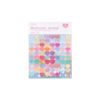 Colorful Heart Ribbon Love Decorative DIY Decor Sticker for Art Craft Greeting Card Scrap Book